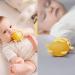 Yeivzwba Baby Teething Toy Set - Silicone Wrist Teether & Pacifier Clips - BPA Free Chew Toys for Babies 0-6 Months (Bear Yellow) - Buy Online on GoSupps.com
