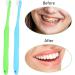 WLLHYF 2 Pack Orthodontic Toothbrush - Very Soft Tufted Toothbrush for Braces & Detail Cleaning | Blue & Green - Buy Online on GoSupps.com