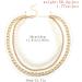 Shop Aimimier Bridal Layered Pearl Choker & Cuban Link Chain Necklace - Vintage Statement Jewelry for Women & Girls - Buy Online on GoSupps.com
