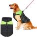 Shinmax Waterproof Winter Dog Jacket | Warm Vest for Small Medium & Large Dogs - Padded Coat with Breast Protection - 3XL Green - Buy Online on GoSupps.com