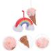 2pcs Rainbow Ice Cream Bath Balls & Loofah Set - Colorful Bath Accessories for Perfect Relaxation - Buy Online on GoSupps.com
