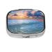 Ocean Dreamy Printed Square Pill Box Portable Travelling Pill Box Medicine Organiser
