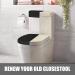 Stretch Velvet Toilet Lid Cover and Toilet Tank Lid Cover  Bathroom Super Soft Toilet Lid Cover Set Luxury Velvet Plush  with Elastic Bottom  Machine Wash  Black - Buy Online on GoSupps.com