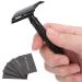 Ankroyu Portable Long Handle Double Edge Razor - 5 Blade Hair Trimmer for Face & Body - Premium Shaving Solution for All Skin Types - Buy Online on GoSupps.com