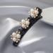 Satin Hair Bands & Clips Set for Women/Girls - 4 PCS | Clover Hairpin & Rhinestone Braided Clips - Buy Online on GoSupps.com