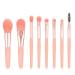 Makeup Brushes, 8 Pieces Small Makeup Brush Set, Cosmetics Professional Face Powder Foundation Blush Eyeshadow Makeup Brush Tool Travel Size (Pink)