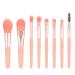 Makeup Brushes, 8 Pieces Small Makeup Brush Set, Cosmetics Professional Face Powder Foundation Blush Eyeshadow Makeup Brush Tool Travel Size (Pink)