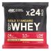 Optimum Nutrition Optimum Nutrition Gold Standard 24-Pack Pack of 100% Whey Protein Powder Muscle Building/Regeneration with Glutamine/BCAA Amino Acids Vanilla Ice Cream Flavor 30g