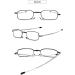 Vevesmundo Blue Light Filter Folding Glasses for Men & Women - Collapsible Mini Reading Glasses with Case - 2.25x Magnification - Buy Online on GoSupps.com