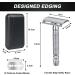 Uraqt Safety Razor for Men - Stainless Steel Vintage Razor Plane with 10 Blades Travel Etui & Built-in Mirror | High-Quality Wet Shaving - Buy Online on GoSupps.com