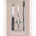 Precision Brow Kit - Essential Eyebrow Grooming Tool for Perfect Brows - Travel-Friendly 3-Piece Set with Firm Synthetic Bristles - Trim & Shape Unruly Brows Easily - Buy Online on GoSupps.com