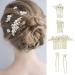 LEDSHLIU Hair Clips Elegant Ladies Hair Clips Handmade Hair Clips Pearl Hair Clips Temperament Girls Hair Accessories (5 Pieces)