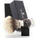 Jag Shaving Lee Razor Brush - Elegant Wooden Handle Green Horn Imitation - Perfect for Your Shaving Routine | International Shipping Available - Buy Online on GoSupps.com