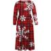 Hanxiulin Womens Christmas Rock Dress - Hooded Mini Sweater & Party Clothes in Watermelon Red | XXL - Buy Online on GoSupps.com
