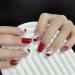 Press on Nails Medium Length Fake Nails 24Pcs Shiny Red False fingernail with Self-Adhesive Jelly Nail Glue Tabs Press On False Nails - Buy Online on GoSupps.com