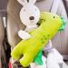 Qchomee Kids Car Seat Pillow - Green Dinosaur Neck Head Body Support Cushion for Children Baby | Soft Belt Protector & Headrest Strap Cover for Comfortable Travel - Buy Online on GoSupps.com