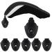 Big Teeth Golf Hybrid Head Covers Set - 2 Pcs Black Utility Club Protectors with Interchangeable Number Tag - Meshy Design for Maximum Protection - Buy Online on GoSupps.com