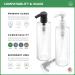 Pack of 2 - Bar5F 16 oz Plastic Lotion Bottles with Black & White Pumps | Refillable & Leak Proof for Shampoo, Moisturizer, Face Cream & Hand Soap - BPA Free - Buy Online on GoSupps.com