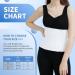 CANMIUS Abdominal Binder Post Surgery Tummy Tuck Belt for Women & Men - Postpartum Belly Band Compression Stomach Wrap - Skin-Friendly & Breathable - White (30-45) 3 Panel - Buy Online on GoSupps.com