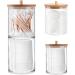 Honrane Cotton Pad Holder Cosmetic Cotton Pad Organizer Cosmetic Storage Box Transparent Convenient Simple Makeup Cotton Pad Swabs Organizer Storage Box for Home 3 - Buy Online on GoSupps.com