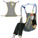 EZ Assistive Universal Full Body Hoyer Lift Sling Patient Lift Sling with Mesh Fabric for Transfer Aids Toileting sling 500lbs Weight Capacity (Medium 1pc)