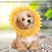 Pet Recovery E-Collar Adjustable Cotton Sunflower Elizabeth Collar Neck Cone Recovery Cone Collar Pet Protective Collar for Dog and Cat(15-20cm) - Buy Online on GoSupps.com