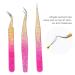 3PCS Nail Art Tweezers Set - Stainless Steel Manicure Tools Curved & Pointed Designs for Home & Salon Use Ideal for Eyelashes Jewelry & Rhinestones - Buy Online on GoSupps.com