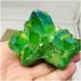 Jukuckv Spiritual Support Green Flame-Halo Quartz Crystal Cluster - Rare Light Green 100-130G - Buy Online on GoSupps.com