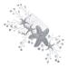 Didiseaon Starfish Hair Comb Hair Comb Pearl Headpiece Star Hair Comb Accessory Rhinestone Headpiece Mermaid Hair Comb Brides Blue Hair Comb Vintage Banquet Manual Hair up Alloy