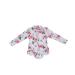 Moon Snow Baby Swimming Costume Baby Swimsuit One Piece Swimming Wear Baby UV Sunsuit Girls Rashguard 2-3 Years Roses/White