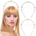 hgnxa Crown Headband Double Layer Hand-making Thin Hair Hoop Hairband Wedding Accessories Alloy for Women Girls Gold - Buy Online on GoSupps.com