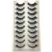 New 10 pairs natural false eyelashes fake lashes long makeup 3d mink lashes eyelash extension mink eyelashes for beauty (10pairs-Aqx1)