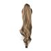 32inch Synthetic Ponytail Hair Extensions Long Layered Wave Curly Ponytail Flexible Wrap Around Fake Tail Hair Extensions Natural Curly Hairpiece (Color : P4-27)