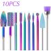 10 Pieces Nail Mill Bits Professional Remove Gel Cuticle Diamond Tungsten Carbide Nail Drill Tools Cuticle Remover Bits Cuticle Manicure Nail Polishing Tools Kit for Manicure Pedicure - Buy Online on GoSupps.com