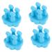 Zerodeko 16 pc silicone hooks for pets toothbrush wall hooks for bathroom toothpaste holders towel holder heavy-dt wardrobe clothes Robust pebble hook hook umbrella 4.2x4x3.3cmx4pcs bluex4stk