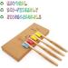 Bamboo Toothbrush for Children - Eco-Friendly Biodegradable Charcoal - 4-Pack with Soft Bristles - Buy Online on GoSupps.com