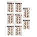 WOFASHPURET Eyebrow Pen 9 Sheets Waterproof Eyebrow Stickers Eyebrow Tattoos Stickers Eyebrow Transfer Stickers 6d Shaping 21x14.7cm Brown