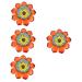 BESPORTBLE Sunflower Wall Decor 4 Pcs Sunflower Wall Hanging Iron Hanging Flowers 3d Household Sunflower Ornament 28.3X28.3X2.5CMx4pcs Assorted Colorx4pcs