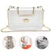 COROMAY Clear Purse for Women, Clear Crossbody Bag, Clear Stadium Purse Handbags Clear Purse-gold