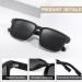Wrimen Polarized Sunglasses for Men - Retro Classic UV400 Protection Black Frames & Gray Lenses - Perfect for Travel & Camping - Buy Online on GoSupps.com