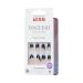 KISS Voguish Fantasy Fake Nails - Medium Almond Glossy Black Acrylic Nails | 28 Count - Buy Online on GoSupps.com
