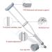 Walking Crutches Medical Underarm Crutches for Adults Lightweight Adjustable Axillary Crutches Stainless Steel Walking Stick with Comfortable Handle Pads for Women Men Lightweight Walking Ai Pair M - Buy Online on GoSupps.com