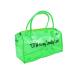 Clear Gym Bag for Women,Spend Night Bag Clear PVC Tote Bag Large Sports Duffel Bag Bright Candy Color Jelly Bag with Durable Metal Zipper for Gym, School, Travel, Beach Green