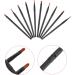 Healeved 10pcs Nose Shadow Brush Travel Blush Brush Makeup Concealer Brush Makeup Wooden Handle - Buy Online on GoSupps.com