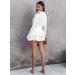 LAEMILIA Womens Floral Print Pleated Mini Skater Skirt XL - White - Buy Online on GoSupps.com
