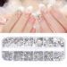 1440PCs Crystal Rhinestones Set - 6 Sizes Flat Back Gems for Nail Design DIY & Clothing with Tweezers & Storage Box - Worldwide Shipping - Buy Online on GoSupps.com
