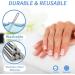 Nail Files-Metal Nail File Professional Double Sided Nail Files for Natural Nails Stainless Steel Nail File for Fingernails Toenails Fingernail File Diamond Nail Files for Home Salon Travel Use - Buy Online on GoSupps.com
