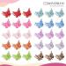 JASVERLIN Glitter Small Butterfly Hair Clips - Set of 50 Colorful Hair Accessories for Girls and Women - 90s Y2K Cute Mini Tiny Claw Clips in 10 Assorted Colors - Buy Online on GoSupps.com