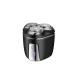 Men's electric shaver portable rechargeable electric shaver magnetic tip close at a stroke mini travel electric shaver full body bath smart razor (Samurai Black +2 blade heads)
