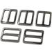 DGOL 10pcs 1 inch Zinc Alloy Slider Tri-Glide Buttons - Gun Metal Adjustable Buckle Fasteners - Buy Online on GoSupps.com